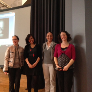 Florence HINCKEL (2e à gauche), l'auteur qui a remporté le prix Ado